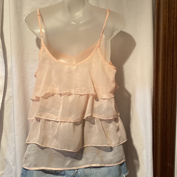 Ladies spaghetti strap sheer top - Picture 4 of 6